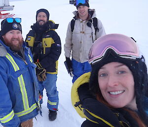 Group of people in snow