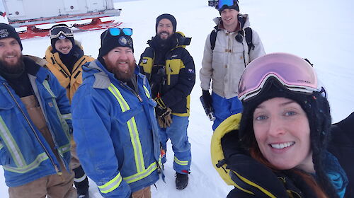 Group of people in snow