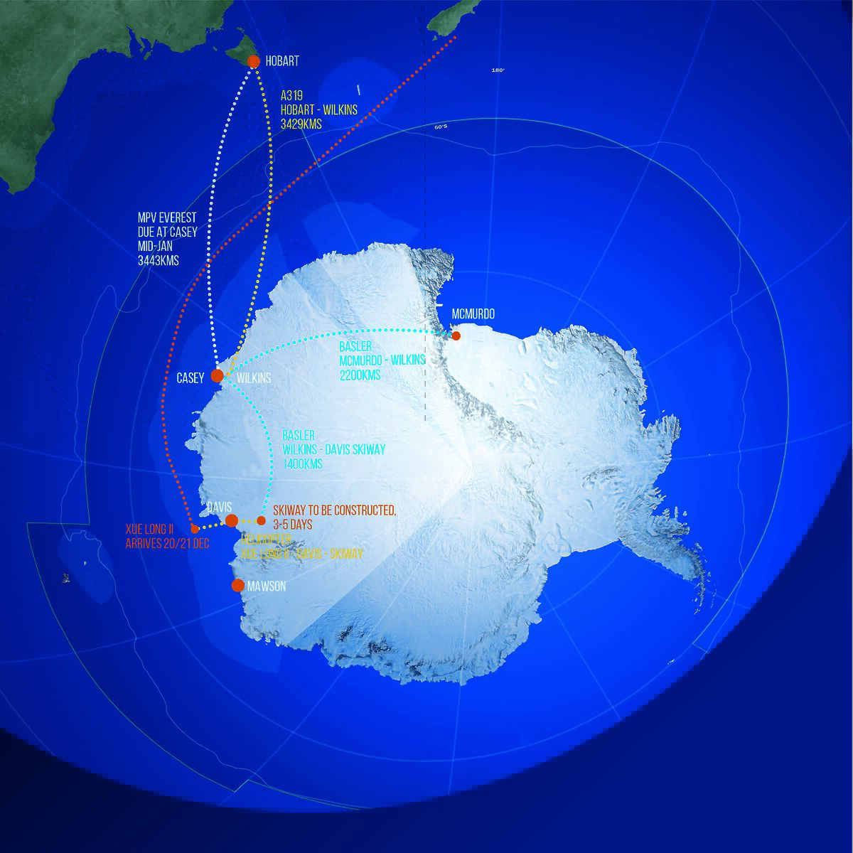 International effort to medevac Australian expeditioner Australian Antarctic Program (News 2020)