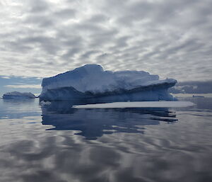 an iceberg on the water