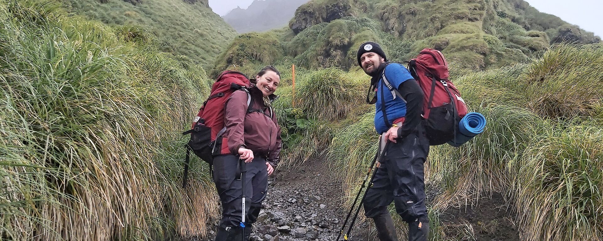 Arvid and Finn about to take on an up hill hike