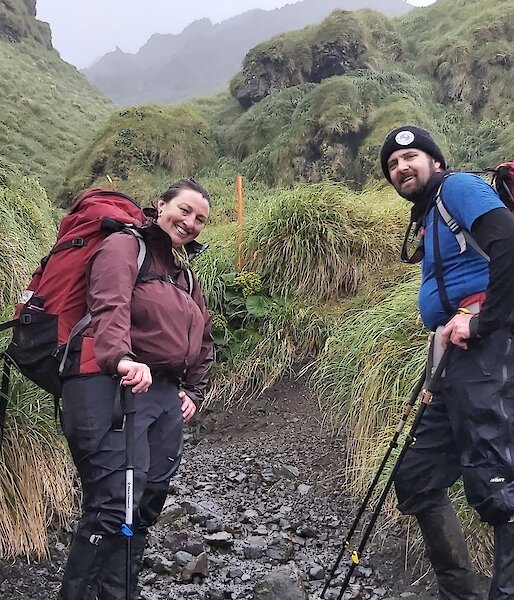 Arvid and Finn about to take on an up hill hike