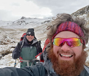Selfie of 2 expeditioners