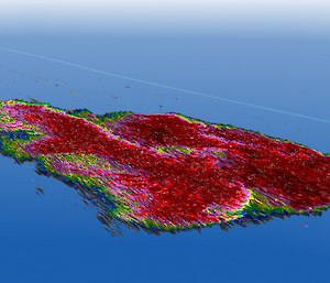 A 3D representation of a krill super-swarm