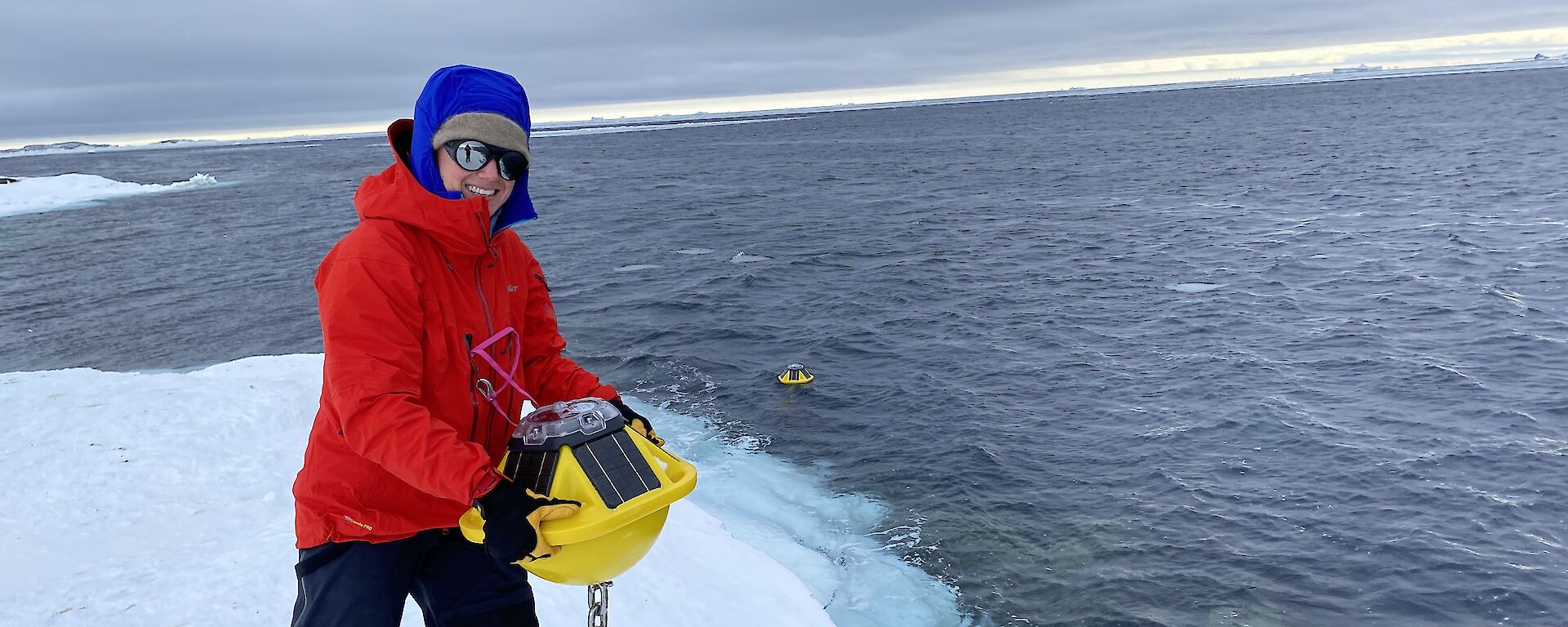 Casey winter expeditioner Maddie Ovens supporting science near Wilkes.