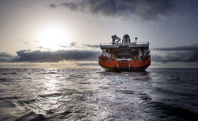 Stern view of Nuyina.