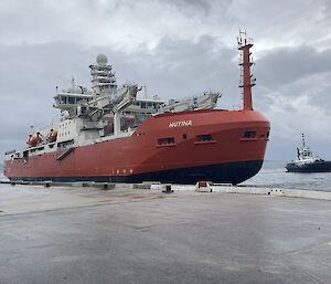 Antarctica research ship at the Hobart port.