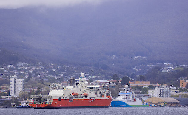 RSV Nuyina with RSV Investigator in the background