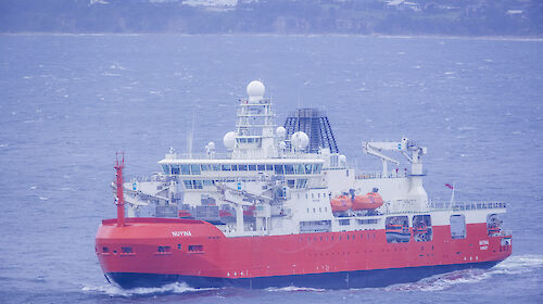 RSV Nuyina in the Derwent