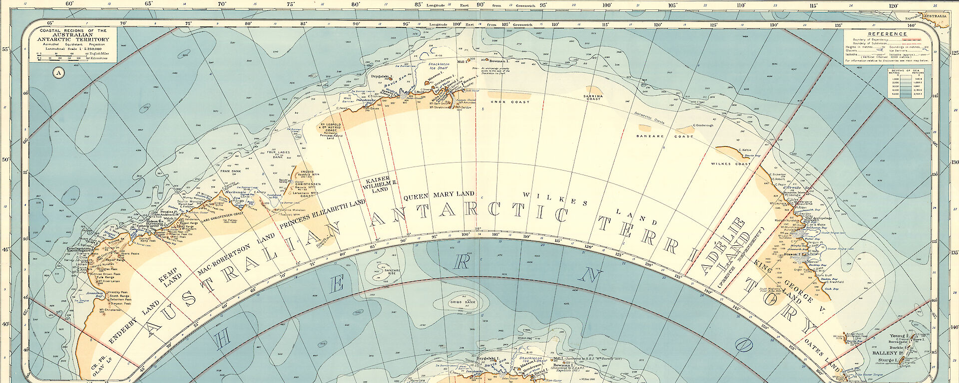 A map of Antarctica