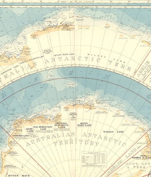 A map of Antarctica