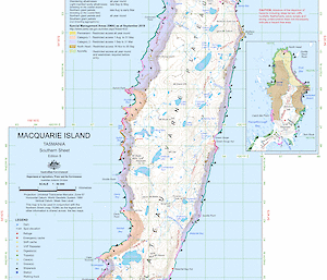 A map of Macquarie Island