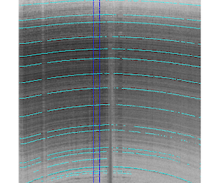 ice penetrating radar image through ice sheet