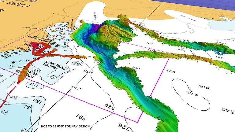 echosounder readout on map