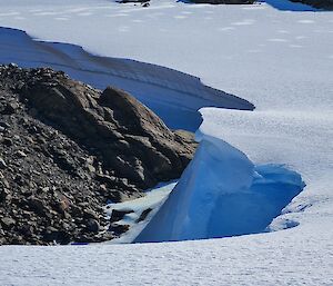 Snow, ice and rocks