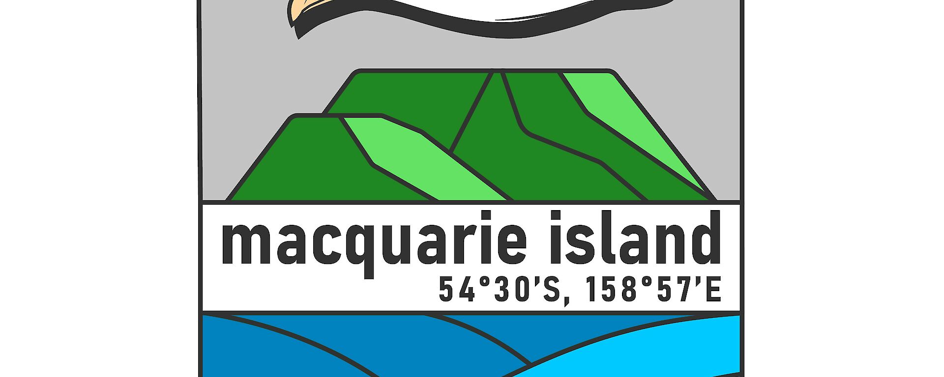 A logo image, showing a bird over an island.