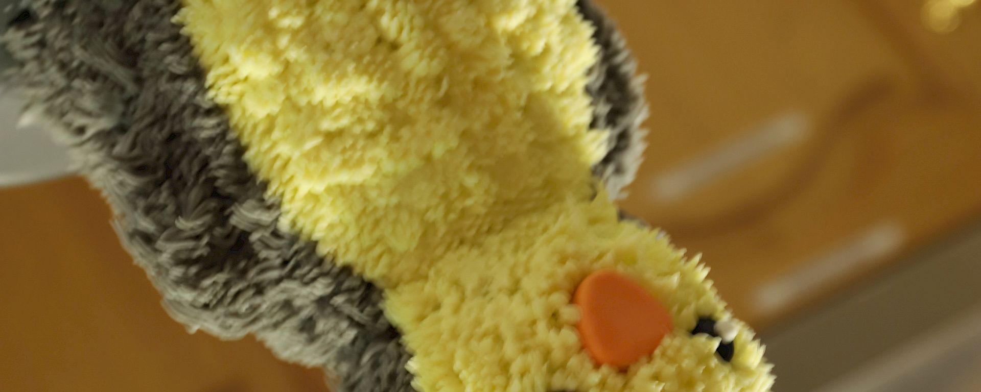 Birthday cake which is made to look like a emperor penguin chick
