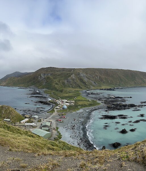 Wide view of Macquarie Island station