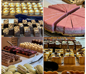 A large array of delicious desserts
