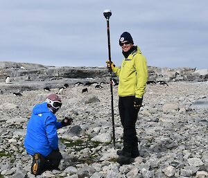 People using navigation equipment