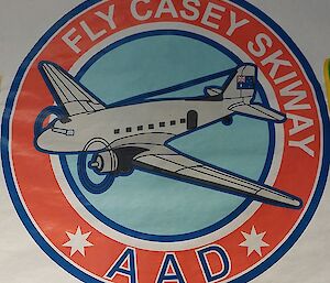 AAD Logo design for Casey Skiway featuring the Basler aircraft