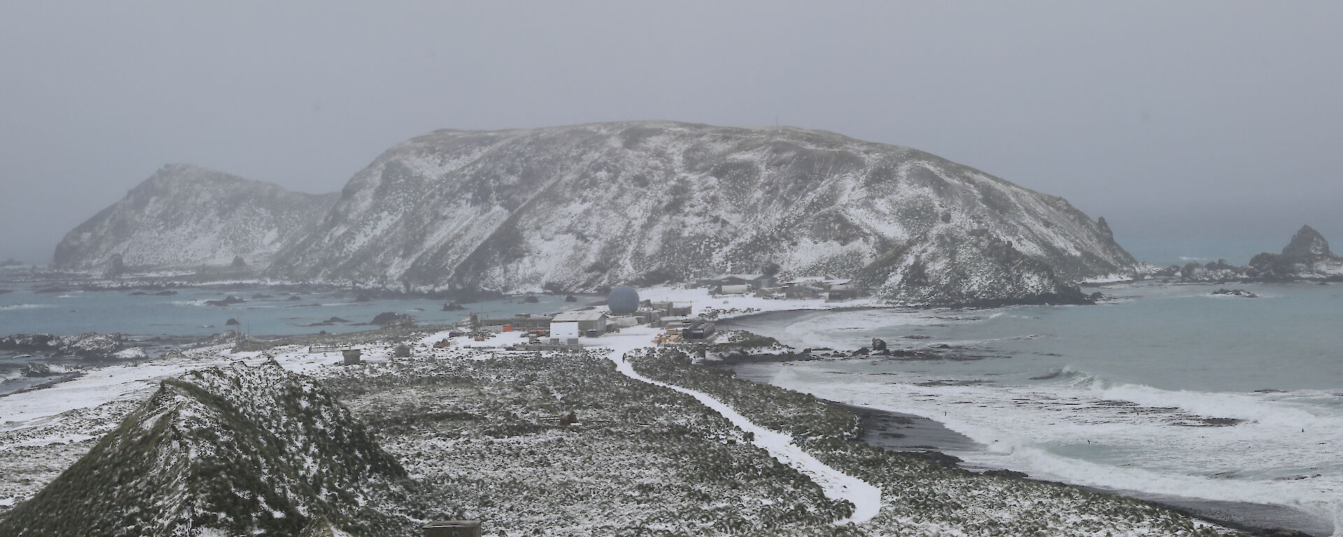 Macquarie Island in winter