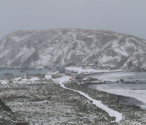 Macquarie Island in winter