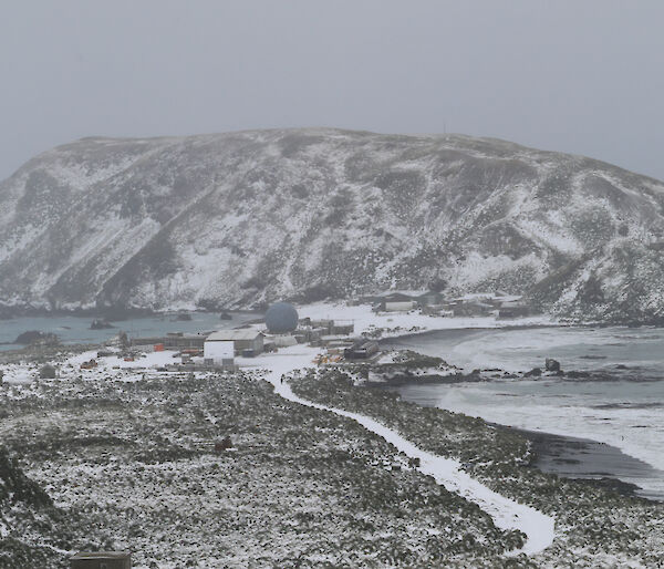 Macquarie Island in winter