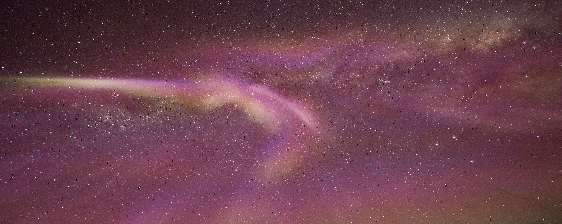 A colourful aurora.