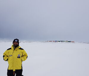 Looking out over sea ice