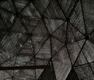 Tessellated pattern from within the satellite dome.