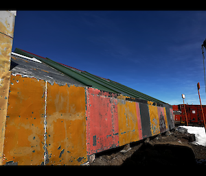 Outside of the old Bisco hut.