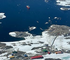 The view of Casey station from 3,000 feet