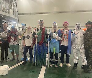 Crossing the 60th parallel King Neptune ceremony.