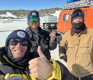 Water crew delivering the islands water supply