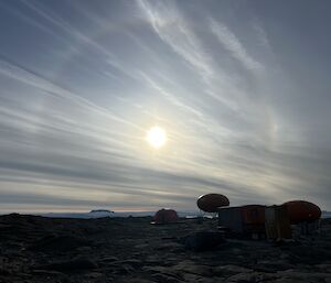 Ice ring over Bechervaise island