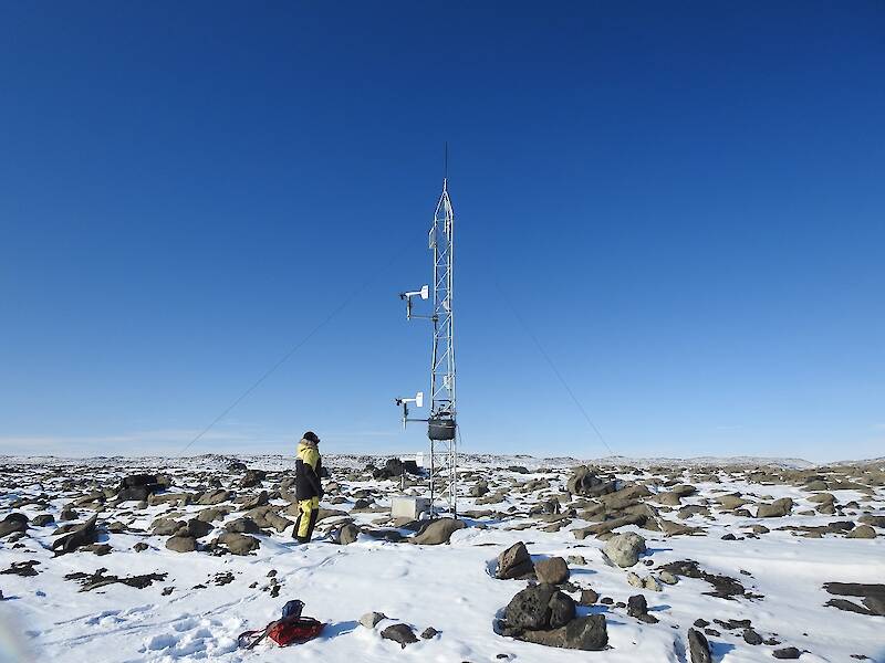 Weather station in Antarctica