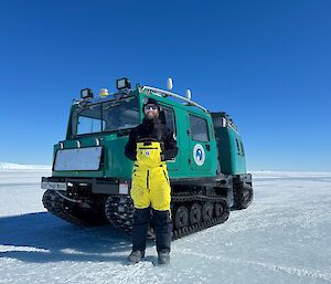 Jamie with his Green Hagg near Auster rookery