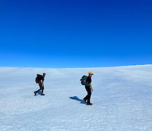 Walking on the plateau behind station