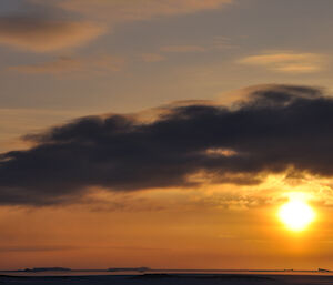 Sunset and clouds.