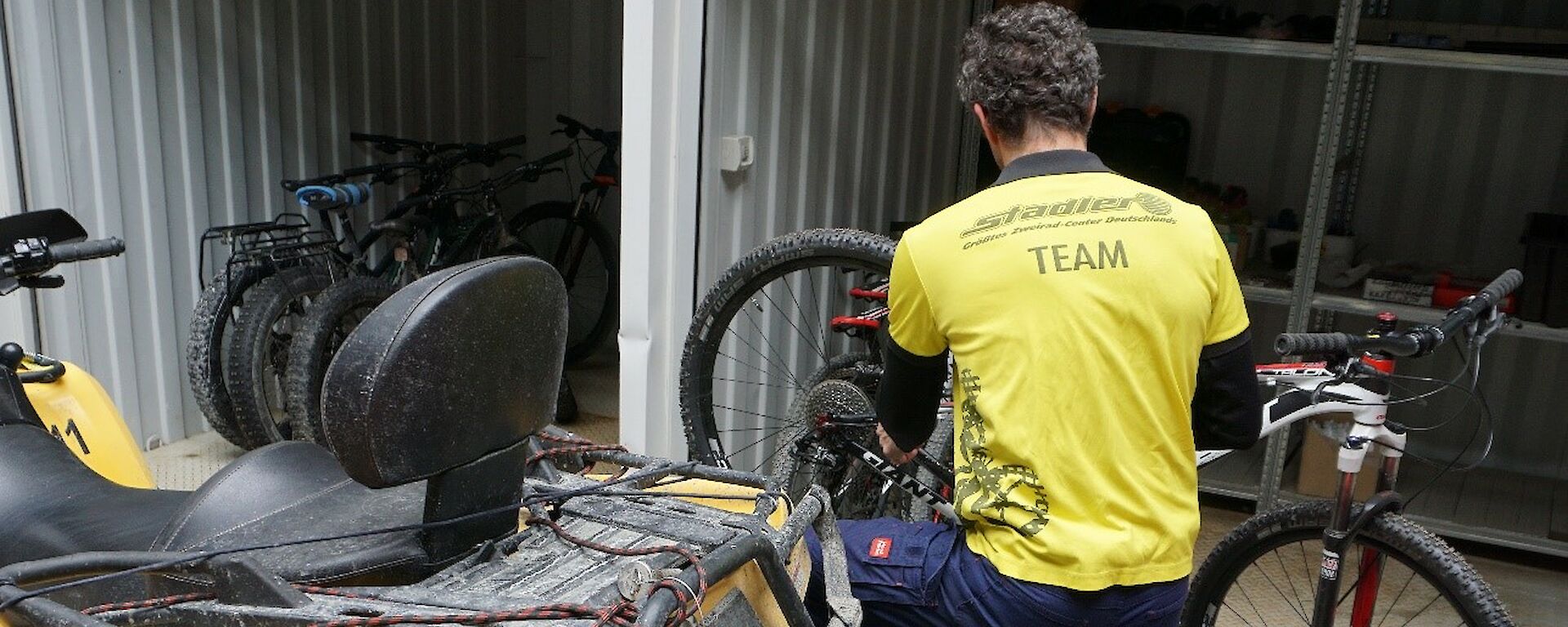 Fixing the bikes