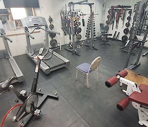 Davis gym empty of people