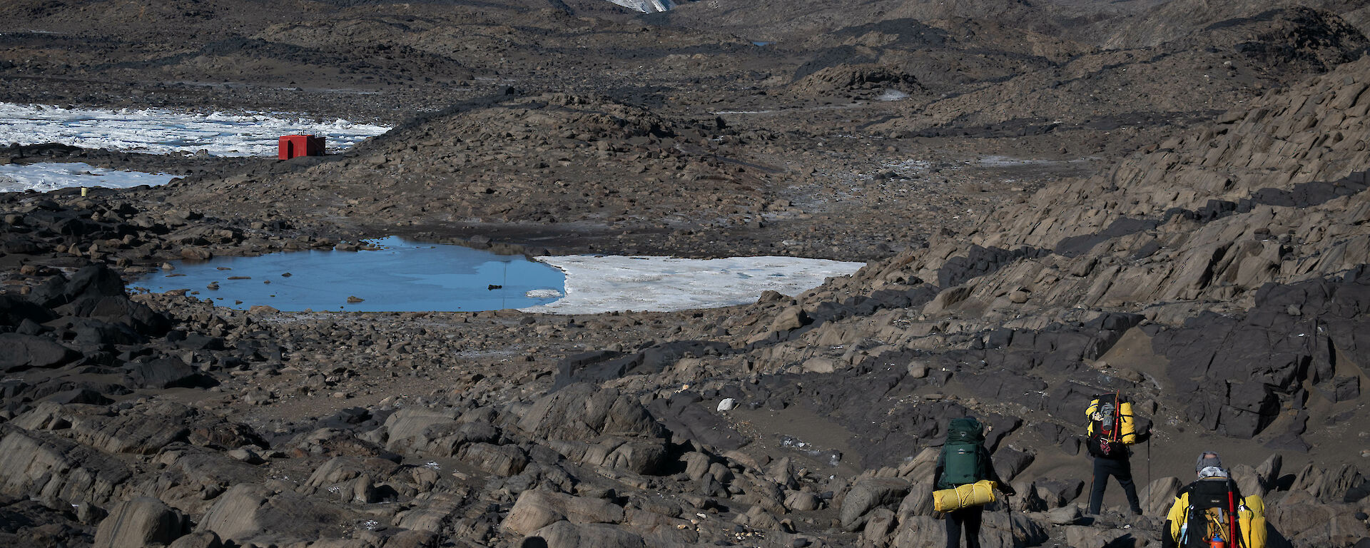 Approaching Brookes Hut