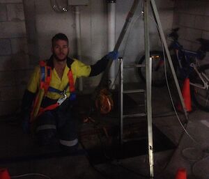 Mitch at a job site