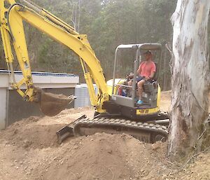 Mitch Operating a 5.5t excavator