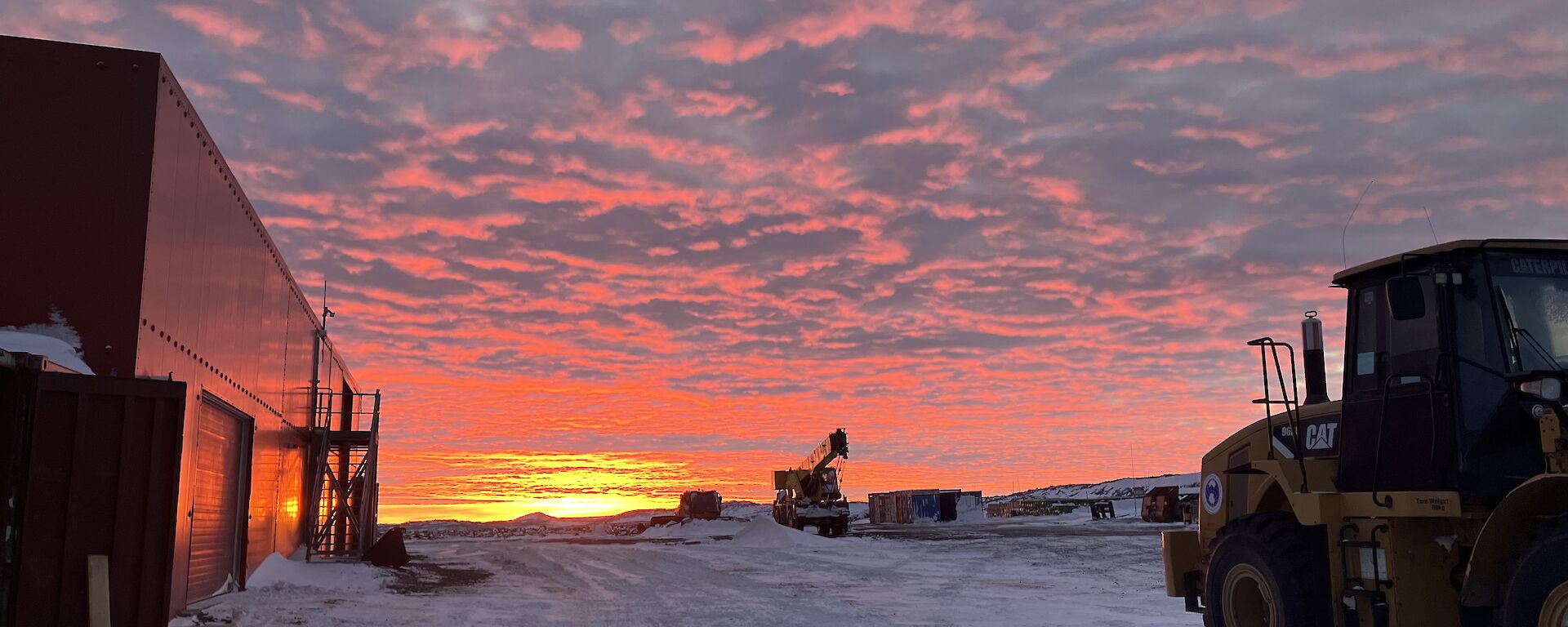 Sunrise over the camp