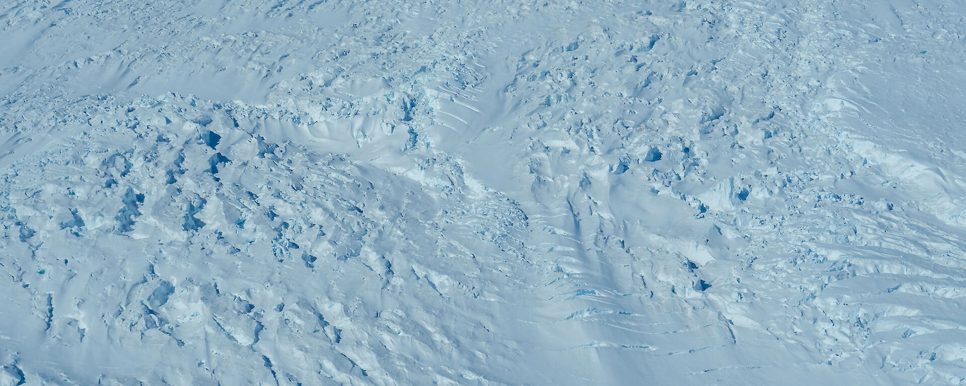 Aerial view of snow cover