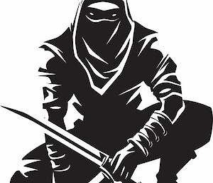 A cartoon assassin