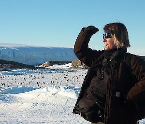 Dr Barbara Wienecke in the field