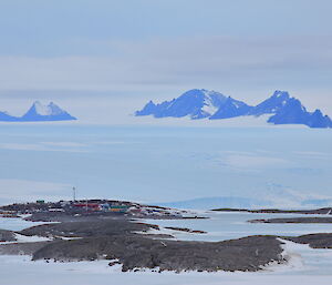 Station from the top of Welch Island recently